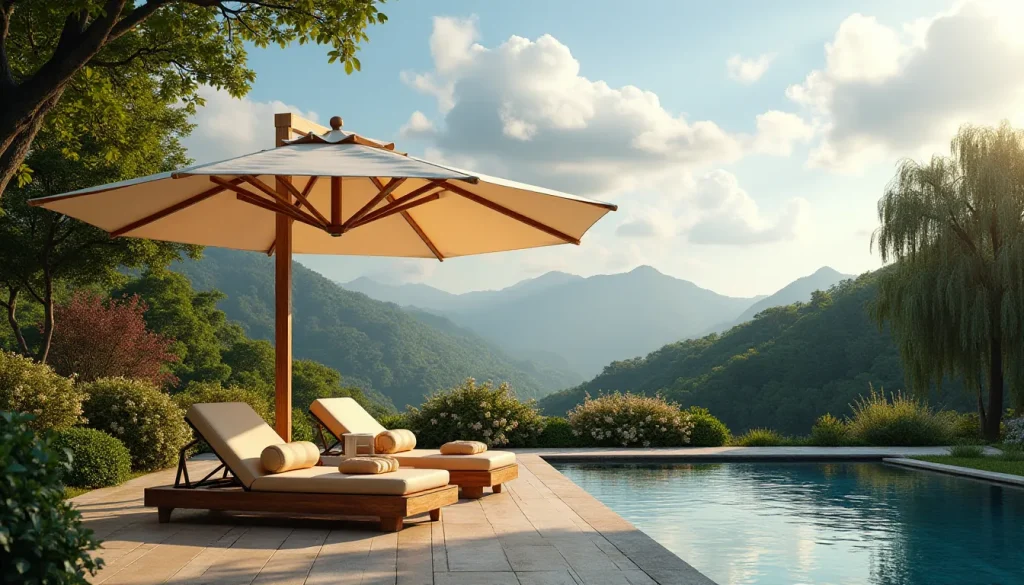 Image illustrant : Parasol Bois : Guide Complet d&rsquo;Achat & Prix 2026