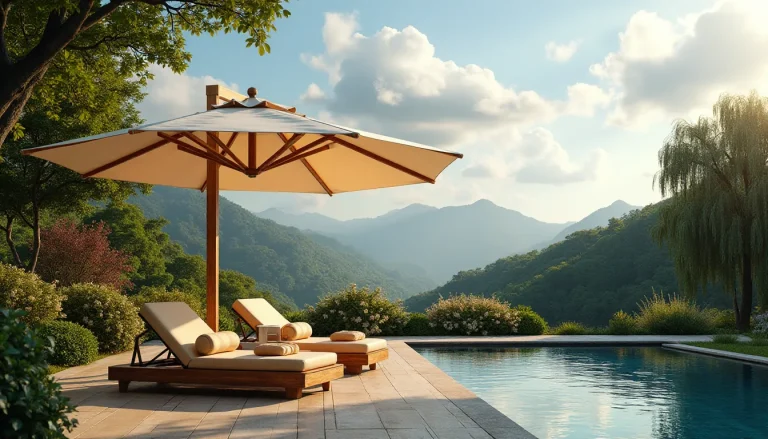 Image illustrant : Parasol Bois : Guide Complet d&rsquo;Achat & Prix 2026