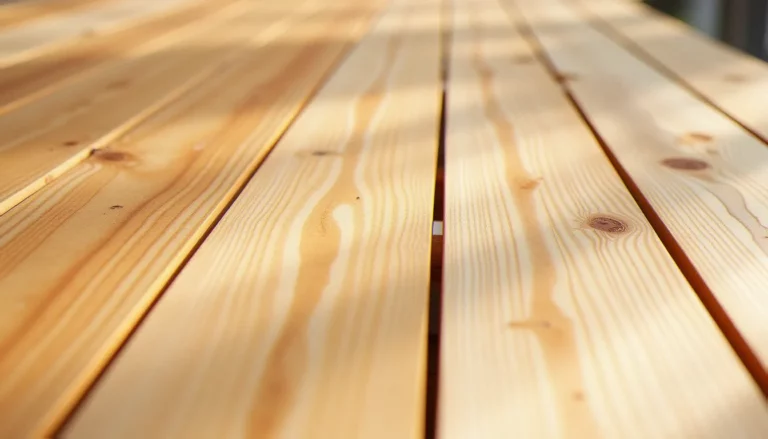 Planches de bois naturellement imputrescible avec grain visible et texture naturelle