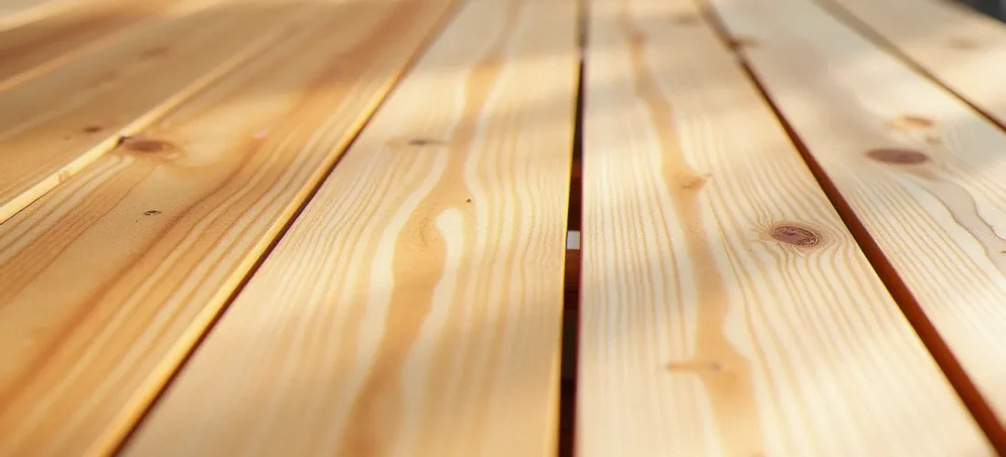 Planches de bois naturellement imputrescible avec grain visible et texture naturelle